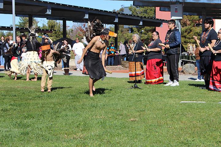 Native American dancers performing